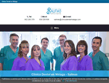 Tablet Screenshot of clinicadentalmalaga.com